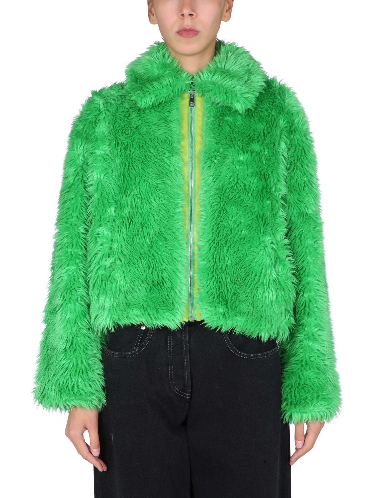 msgm faux fur coat