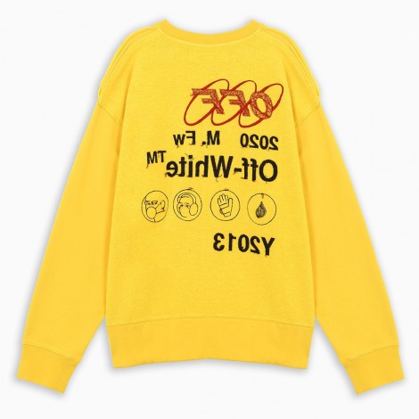 yellow off white sweatshirt
