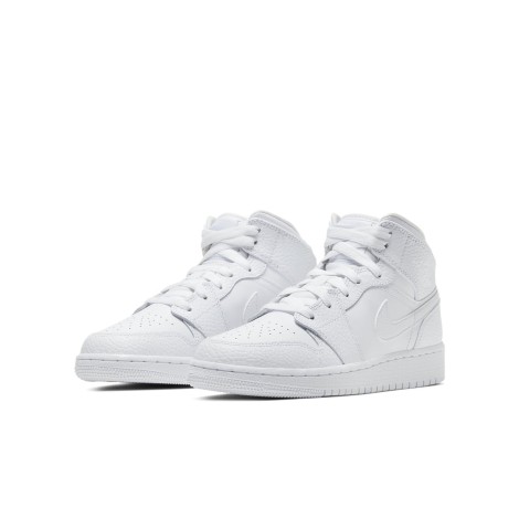 Jordan 1 Mid Triple White (GS) | SHOPenauer