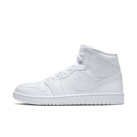 jordan 1 mid triple white 2020