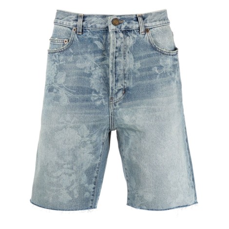 ysl denim shorts