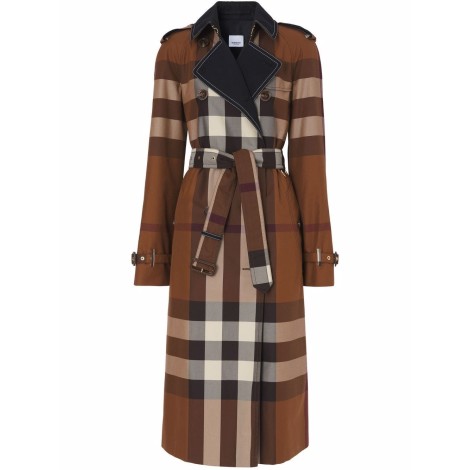 Burberry `Waterloo` Check Trench