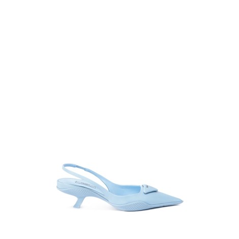 Prada Nylon Gabardine Slingback Pumps