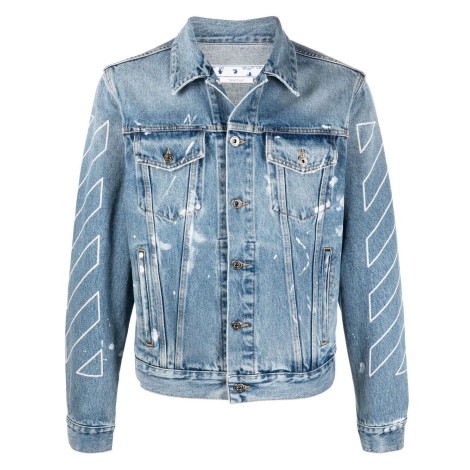 Off White `Diagonal Outline` Paint Slim 