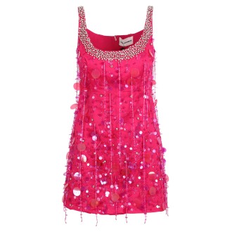 Des Phemmes Sequins and Crystals Embellished Short Dress 42