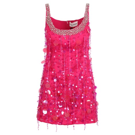 Des Phemmes Sequins and Crystals Embellished Short Dress 42