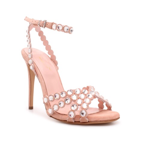 Anna F. '3410' Rhinestones Leather Sandals 41