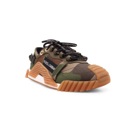 Dolce & Gabbana 'NS1' Camouflage Patchwork Sneakers 39,5