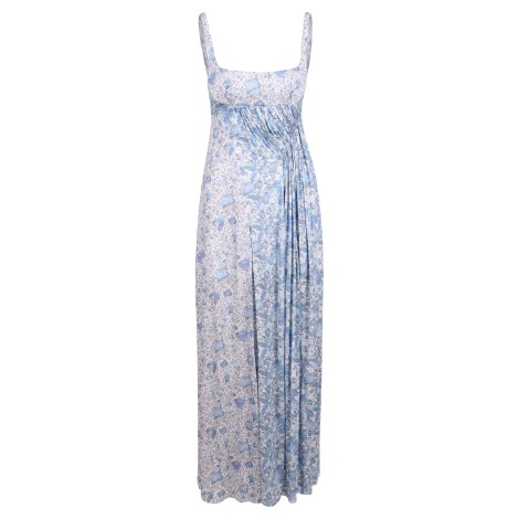 Giovanni Bedin Long Ruched Viscose Dress 42
