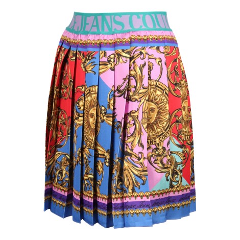 Versace Jeans Couture Baroque Print Short Skirt 40