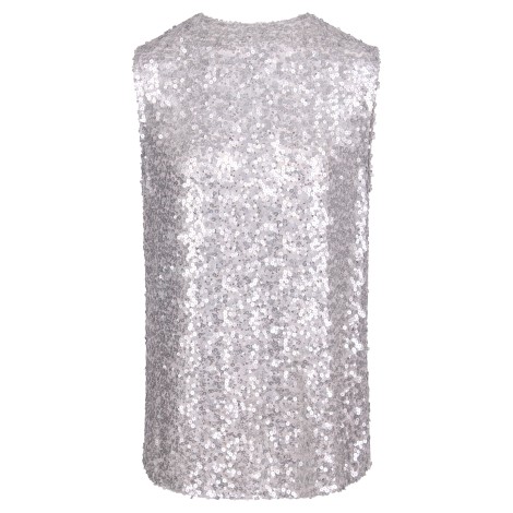 Dolce & Gabbana All Over-Sequined Sleeveless Blouse 42