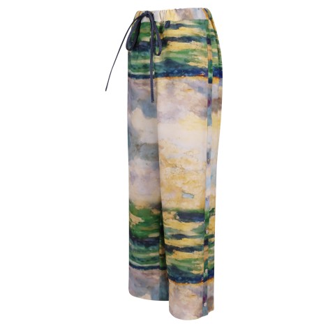 Vien Nature Print Drawstring Trousers S