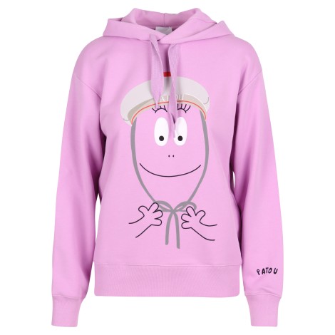 Patou 'BarbaPatou' Graphic-Print Cotton Hoodie M