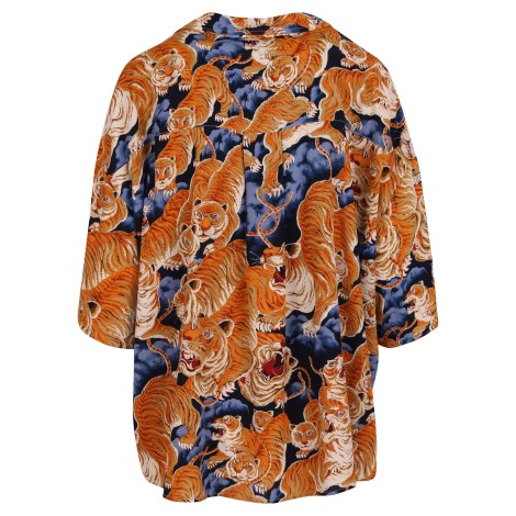 R13 Printed-tigers Rayon Shirt M