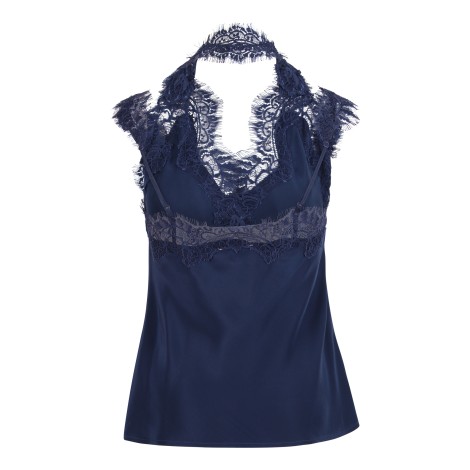 Gold Hawk 'Gina Camie' Lace Details Tank Top L