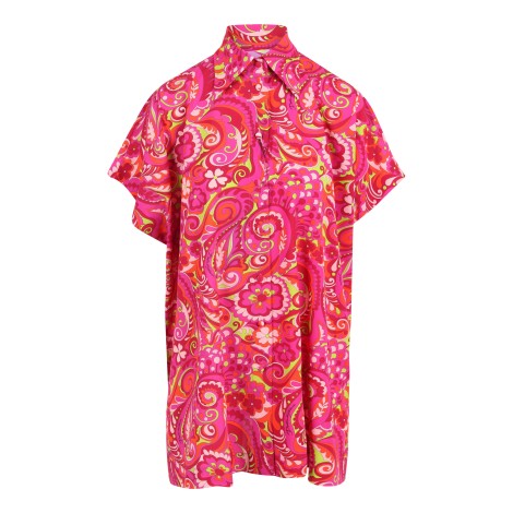 Dolce & Gabbana Paisley Print Silk Shirt 42