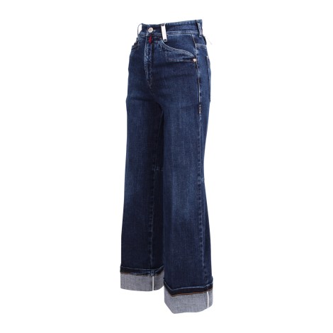 High 'Saunter' Wide Cotton Jeans 44