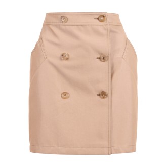 Max Mara 'Micaela' Cotton Mini Skirt 44