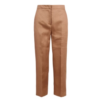 Max Mara 'Camice' Ankle-Length Linen Trousers 38
