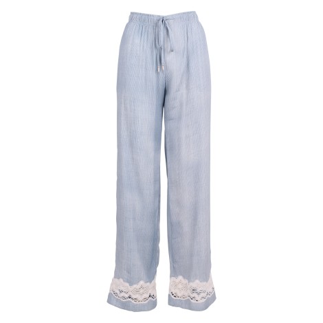 Ermanno Scervino Rayon Trousers With Lace Detail 40