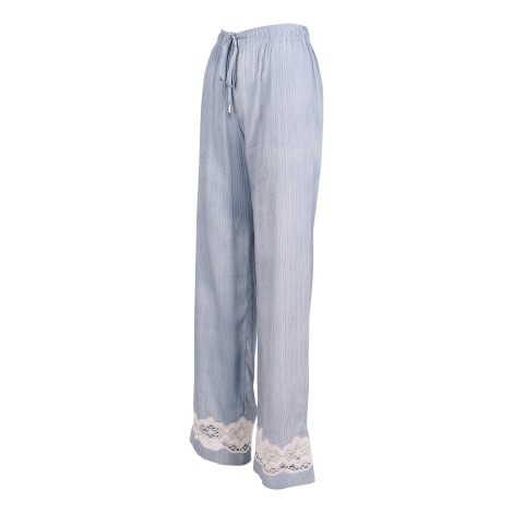 Ermanno Scervino Rayon Trousers With Lace Detail 40