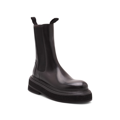 Marsell 'Zuccone' Leather Ankle Boots 40
