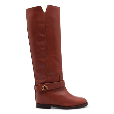 Via Roma 15 '3603' Knee Leather Boots 39
