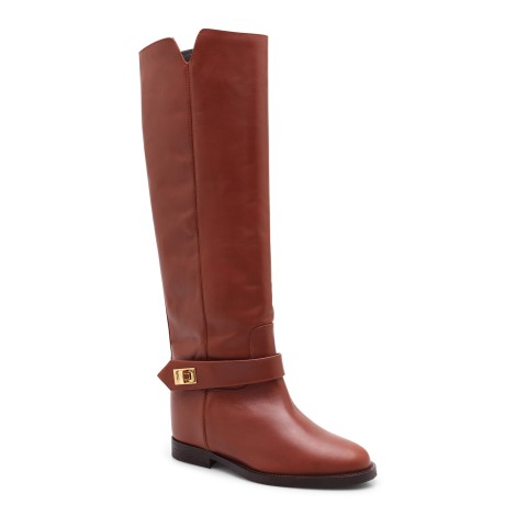 Via Roma 15 '3603' Knee Leather Boots 39