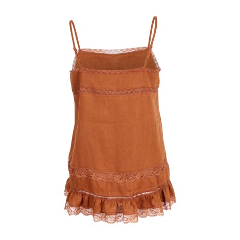 Gold Hawk 'Lili' Linen Tank Top M