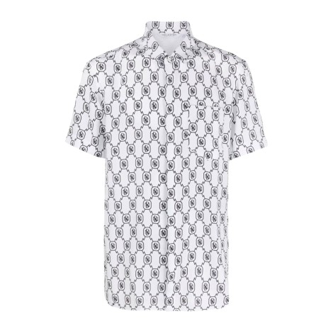 NEIL BARRETT Camicia monogramma Tencel