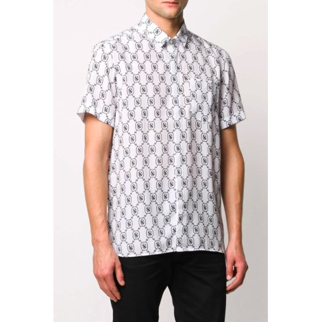 NEIL BARRETT Camicia monogramma Tencel