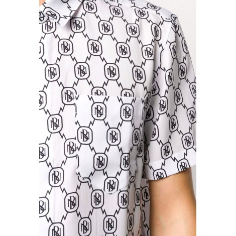 NEIL BARRETT Camicia monogramma Tencel