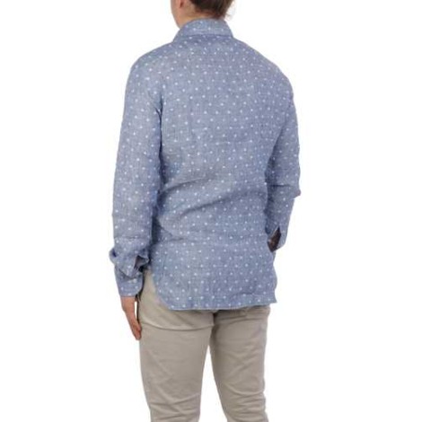 BARBA | Men's Linen Dotted Shirt