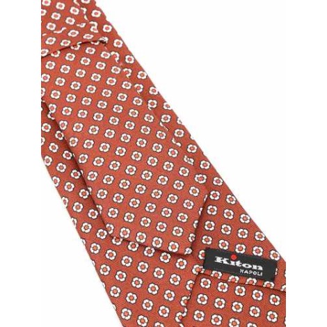 KITON | Men's Patterned Brown Tie