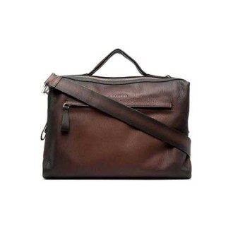 ORCIANI | Men's Micro Deep Leather Hand Bag