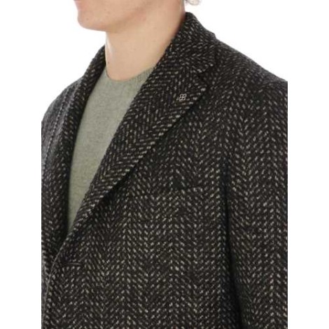 TAGLIATORE | Men's Harringbone Wool Coat
