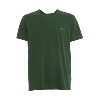 LACOSTE T-SHIRT IN JERSEY VERDE TH6709132