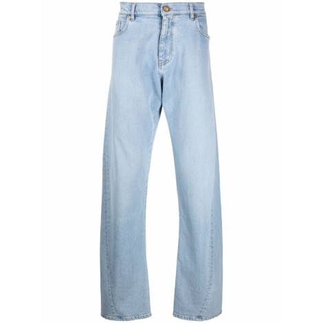 VERSACE Jeans chiaro a gamba larga con bottoni dorati