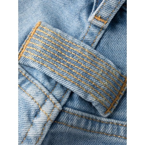 VERSACE Jeans chiaro a gamba larga con bottoni dorati