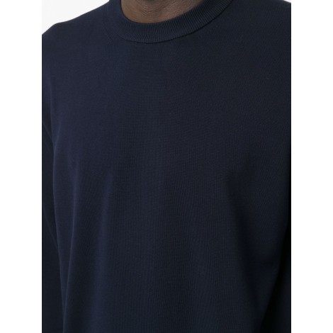 ROBERTO COLLINA Maglia girocollo in cotone blu