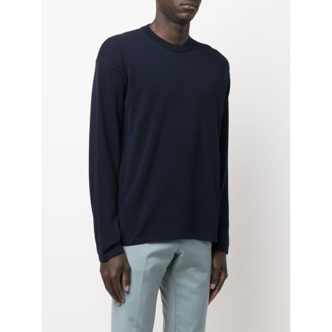 ROBERTO COLLINA Maglia girocollo in cotone blu