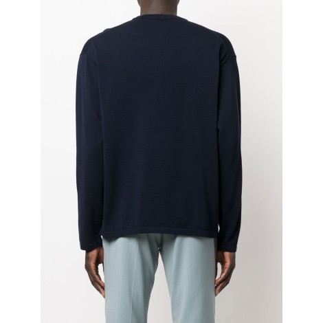 ROBERTO COLLINA Maglia girocollo in cotone blu