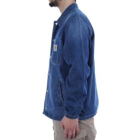 CARHARTT CH DENIM COACH JACKET BLUE TRUE STONE