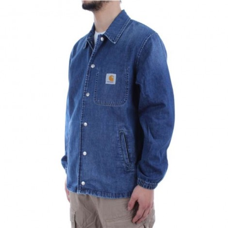 CARHARTT CH DENIM COACH JACKET BLUE TRUE STONE