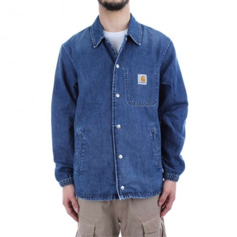 CARHARTT CH DENIM COACH JACKET BLUE TRUE STONE