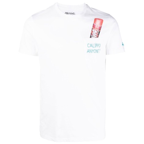 MC2 T-shirt bianca in cotone con stampa grafica 