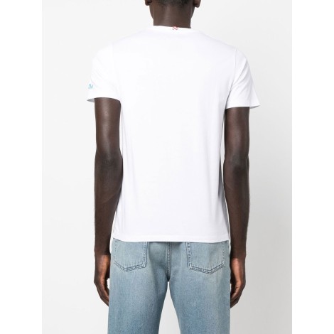 MC2 T-shirt bianca in cotone con stampa grafica 