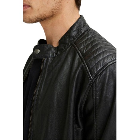 SLHICONIC CLASSIC LEATHER JKT BLACK