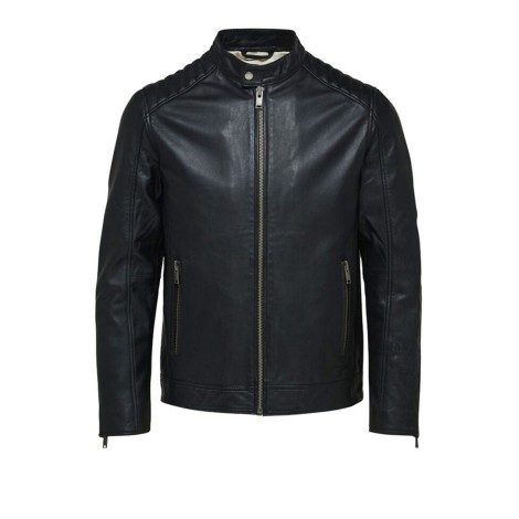 SLHICONIC CLASSIC LEATHER JKT BLACK