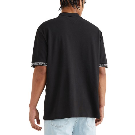 Tommy Jeans Polo Maniche Corte Uomo Black